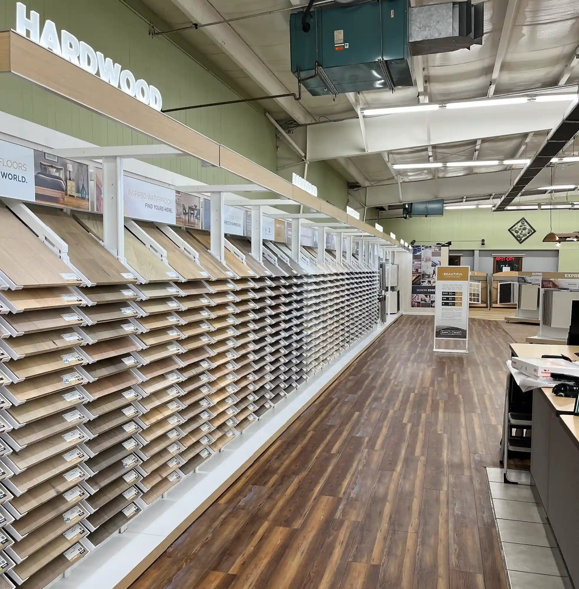 Hardwood floor displays