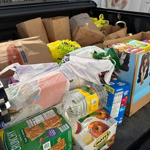 Food Drive at Wall to Wall Carpet One 